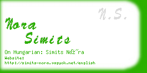 nora simits business card